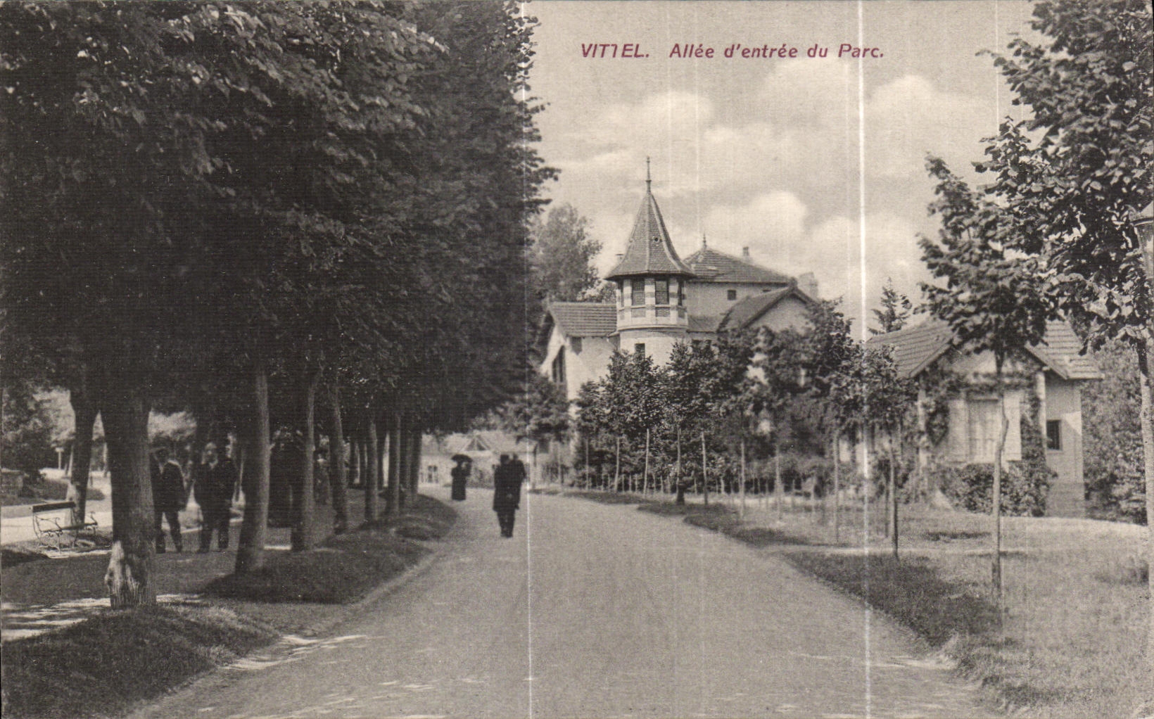 CPA Vittel Allee Entering of the Park