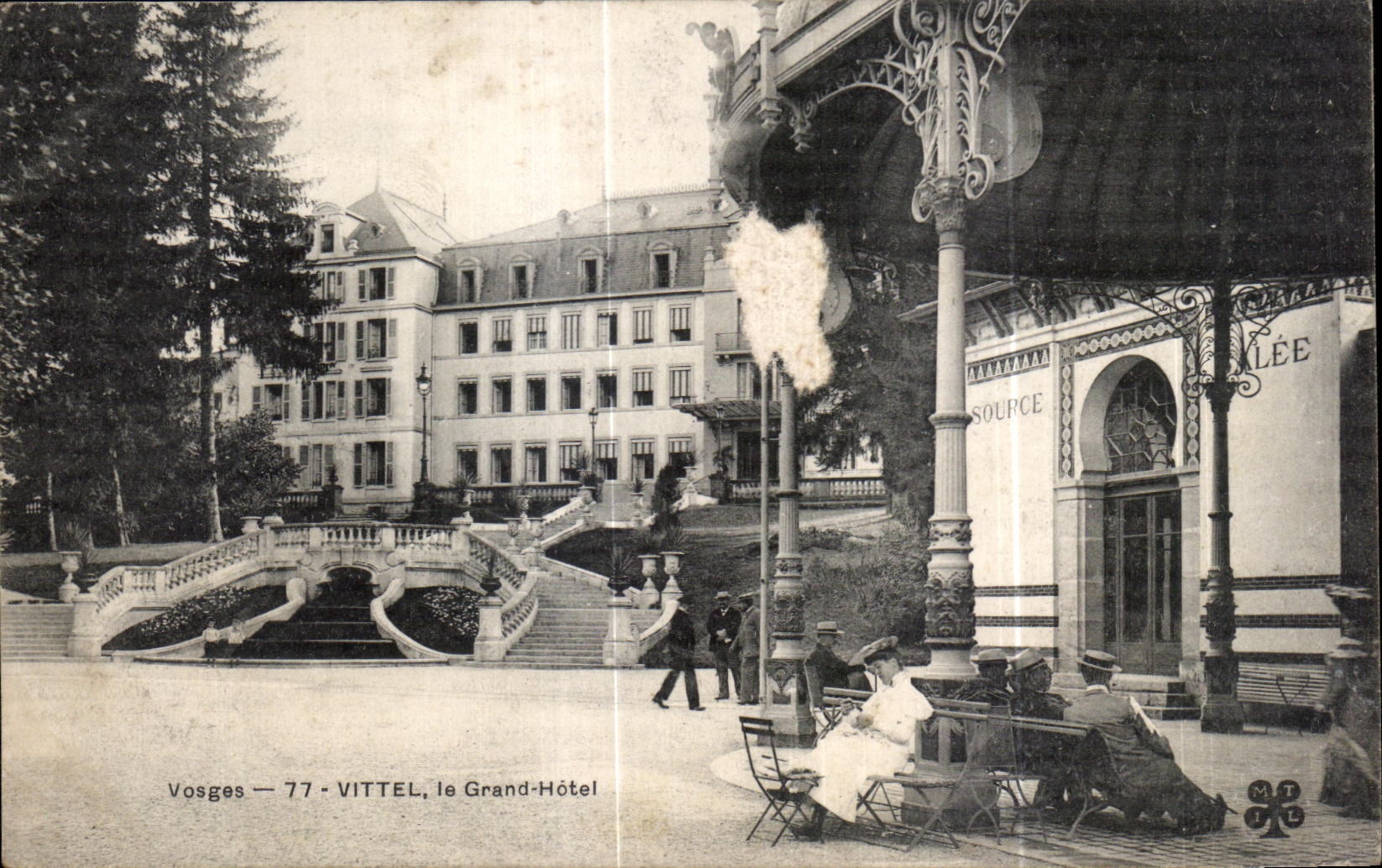 CPA Vosges Vittel le Grand Hotel