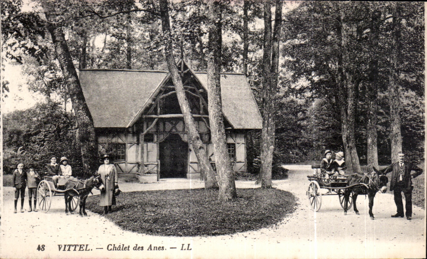 CPA Vittel Country cottage of the Asses Ass Donkey