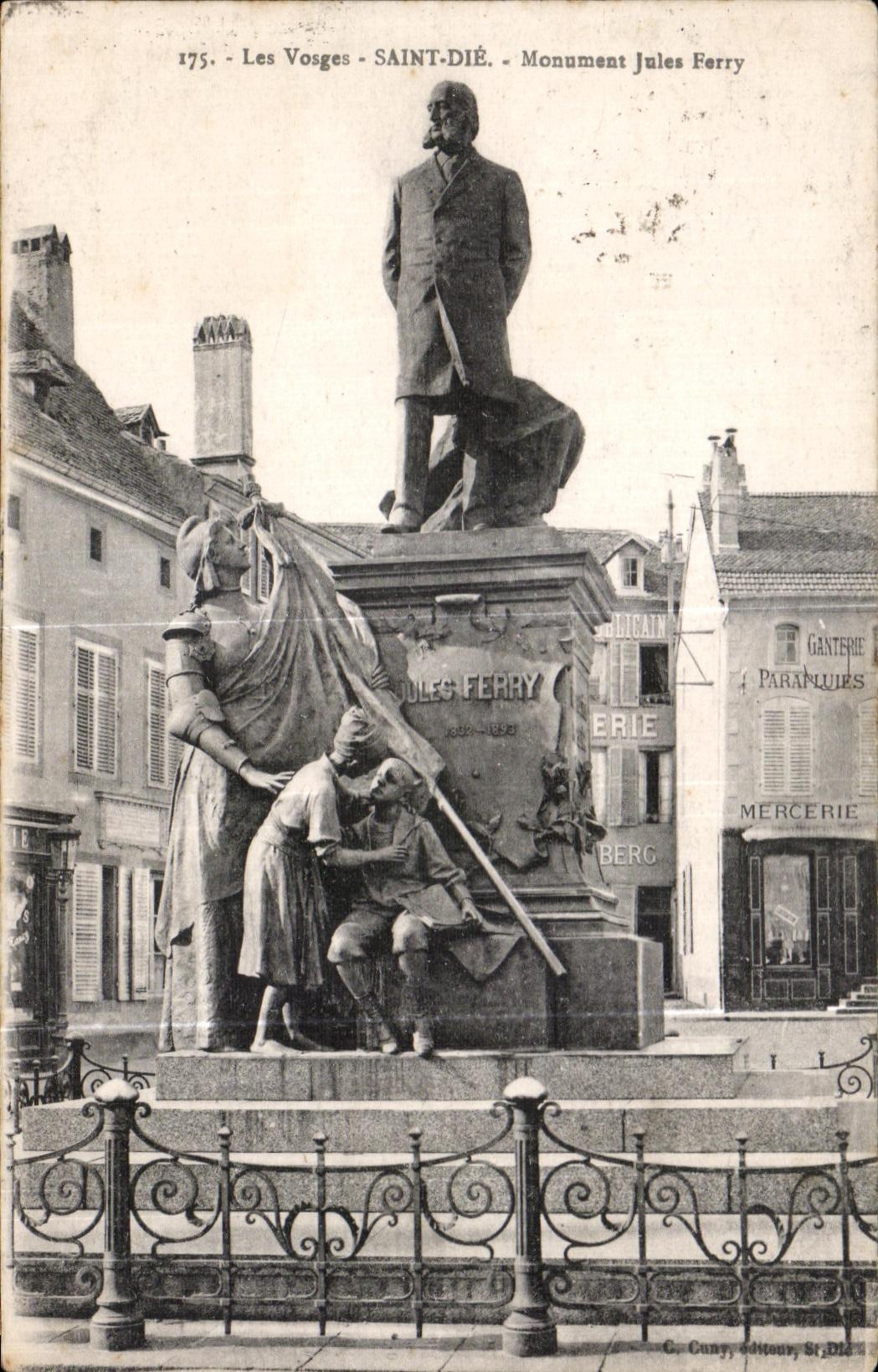 CPA Saint Die the Vosges Monument Jules Ferry