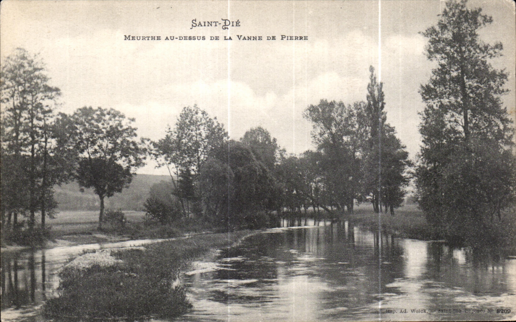 CPA Saint Die Meurthe Au Dessus De La Vanne De Pierre