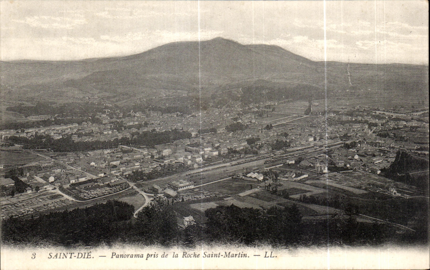 CPA Saint Die Panarama pris de la Roche Saint Martin