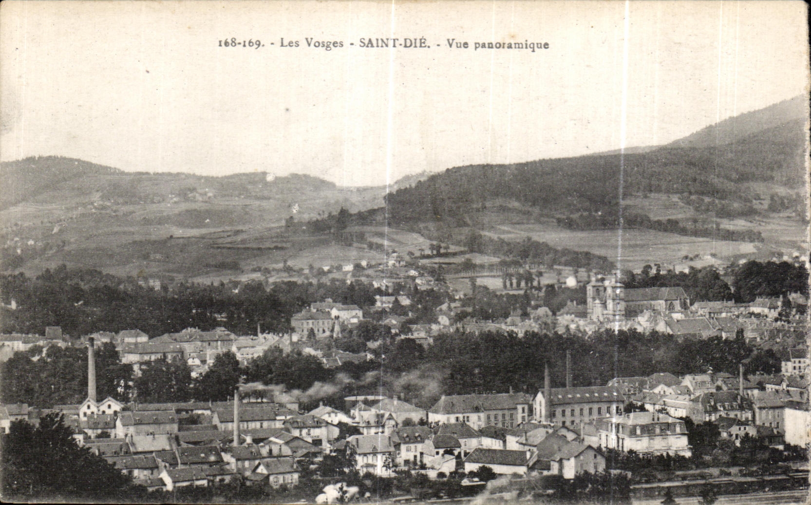 CPA Saint Die Les Vosges Vue Panoramique