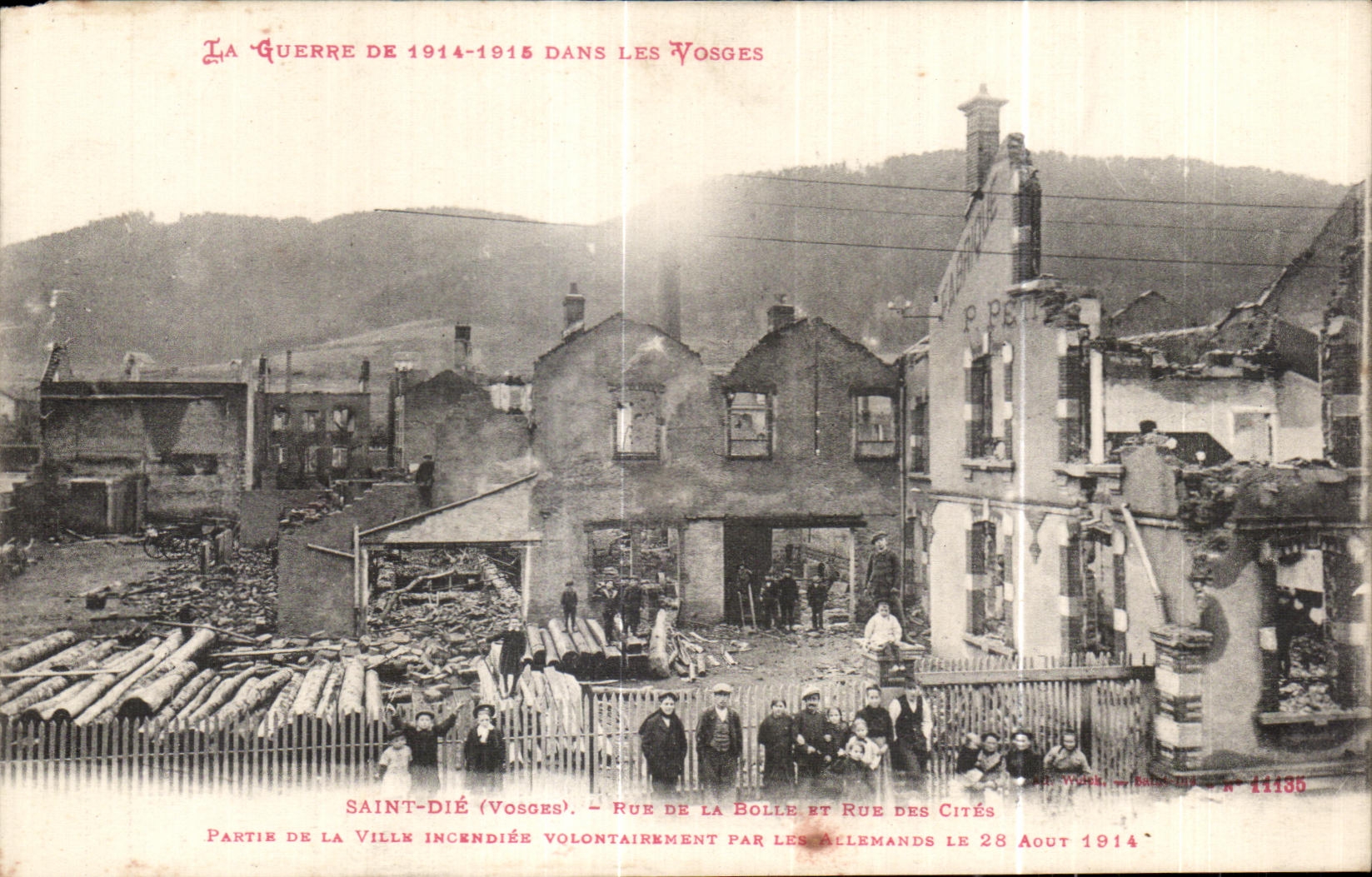 CPA Saint Die Re of Bolle and street of Quote