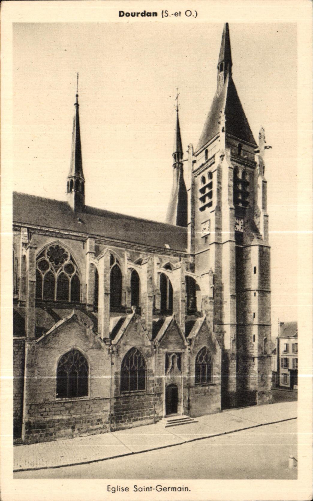 Santo GermAn de la iglesia de CPA Dourdan