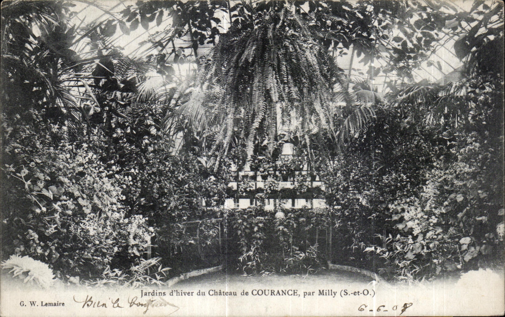 CPA Jardins d hiver du Chateau de Courance par Milly