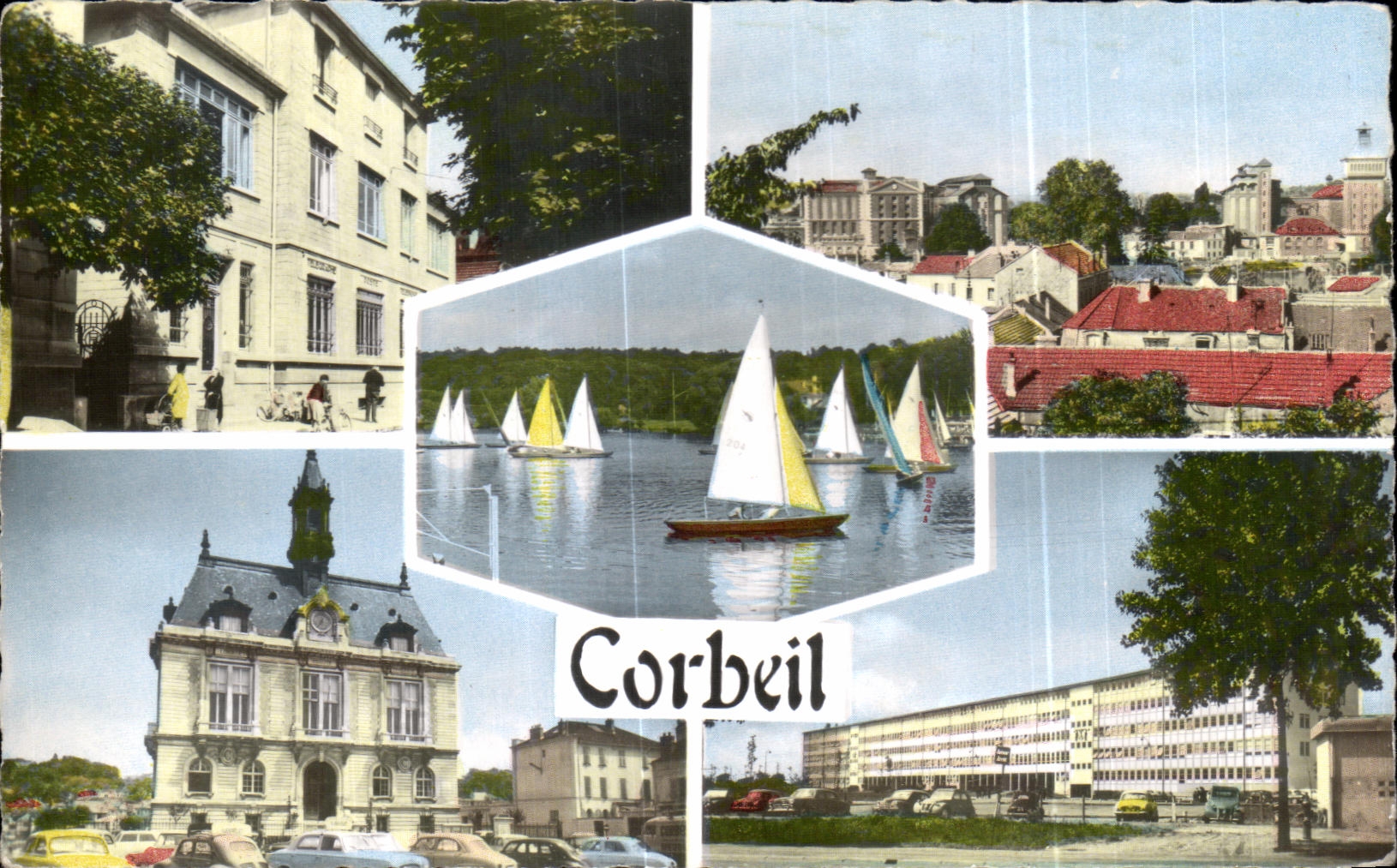 CPA Corbeil the post office Regattas town hall