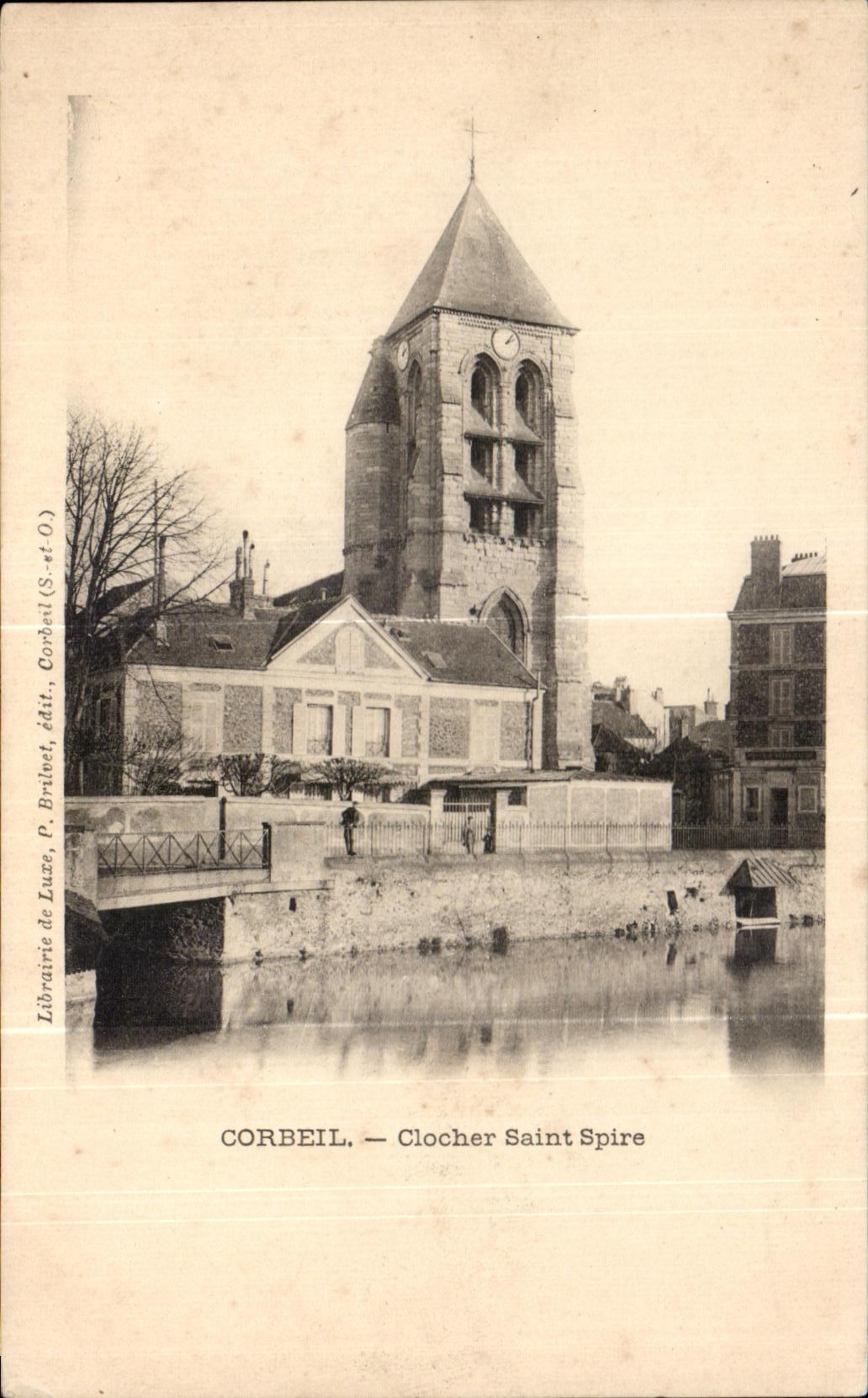 CPA Corbeil Bell-tower Saint Whorl