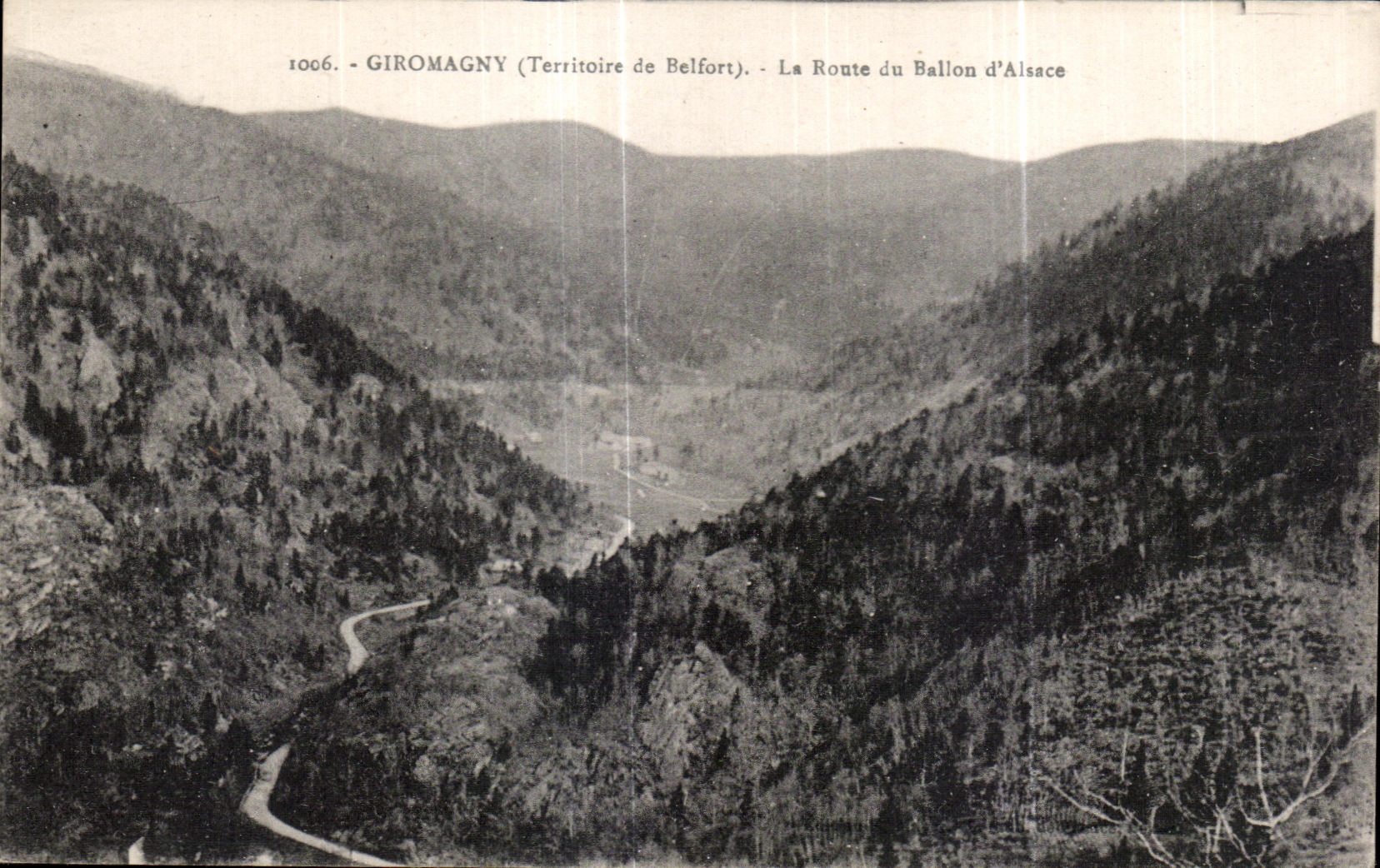 CPA Giromagny (Territory of Belfort) the Road of the Balloon Alsace