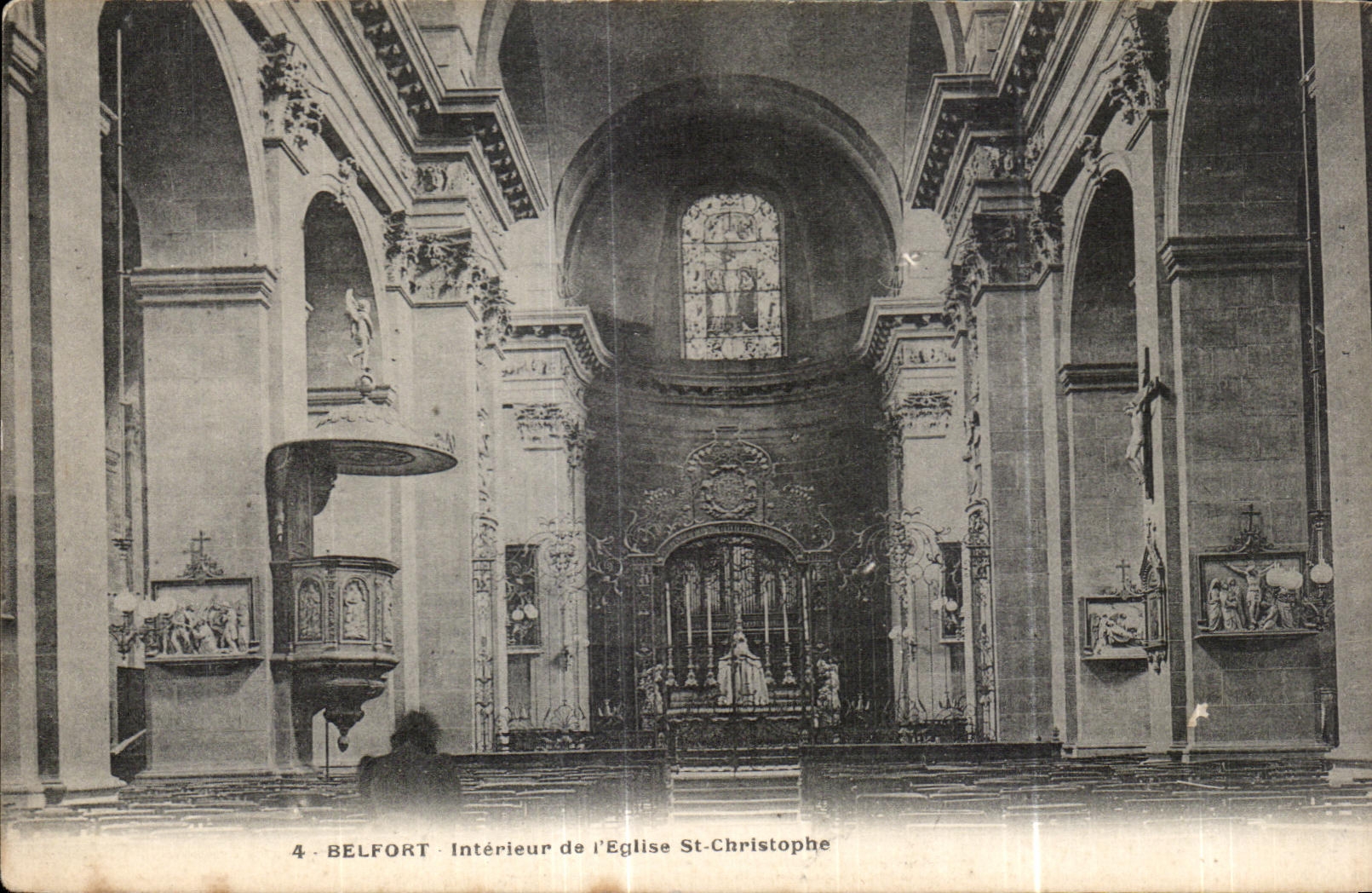 CPA Interior Belfort of I Church St Christophe
