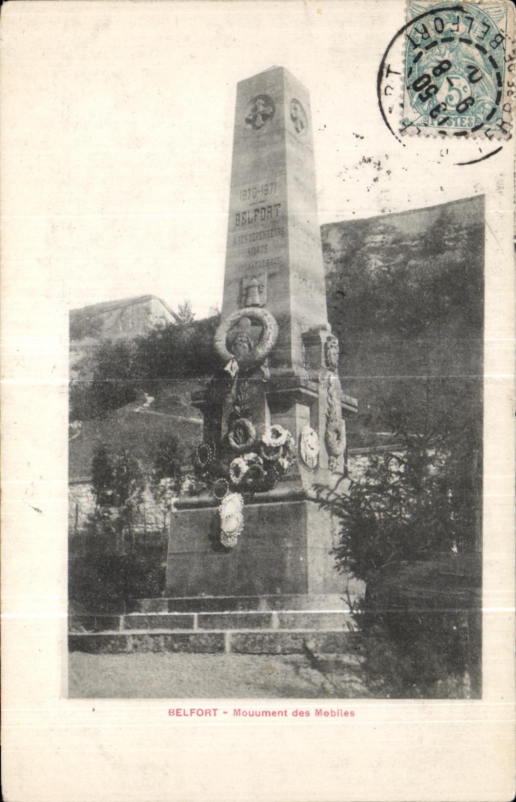 CPA Belfort Monument of Moblies