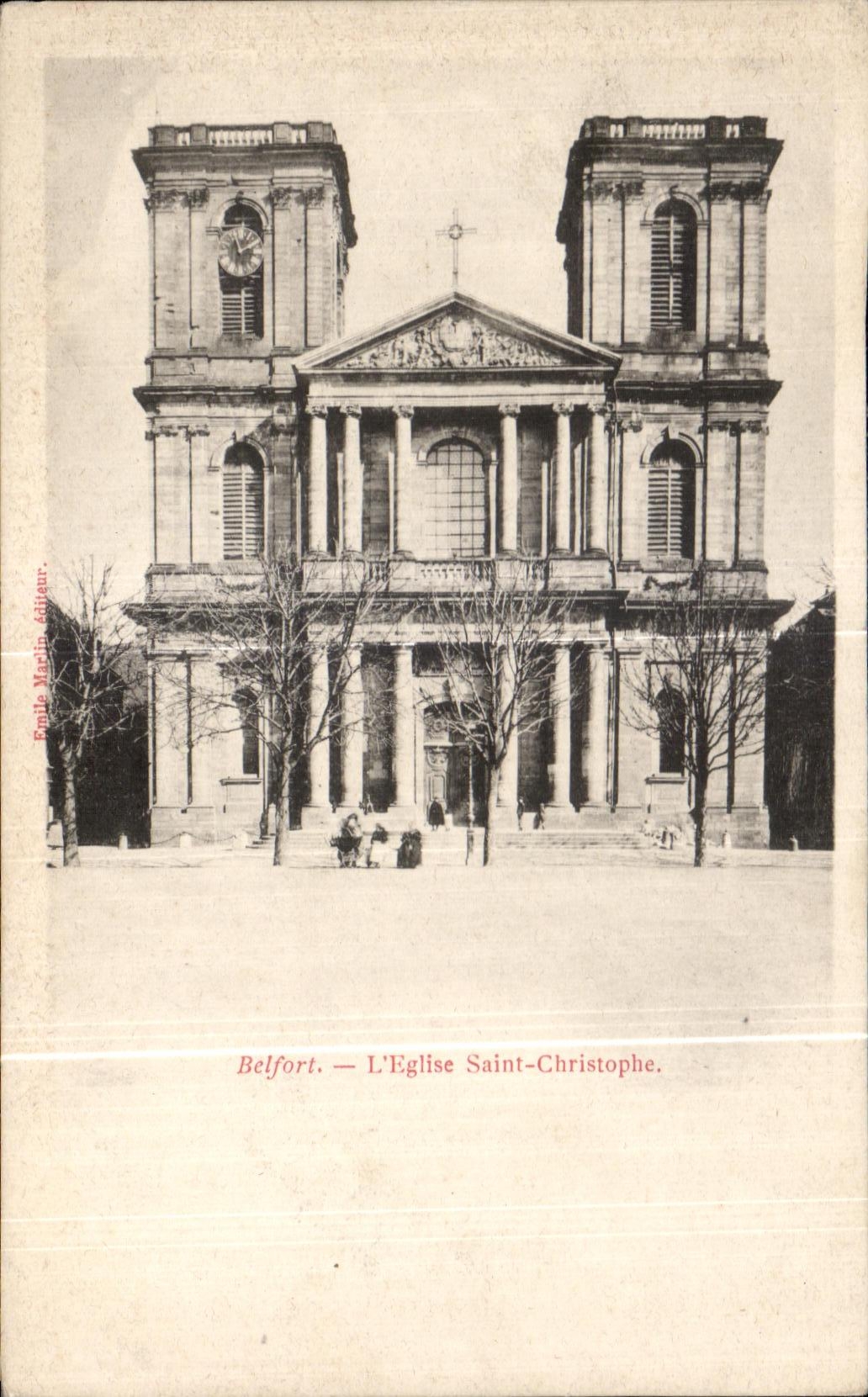 CPA Belfort Church Saint Christophe