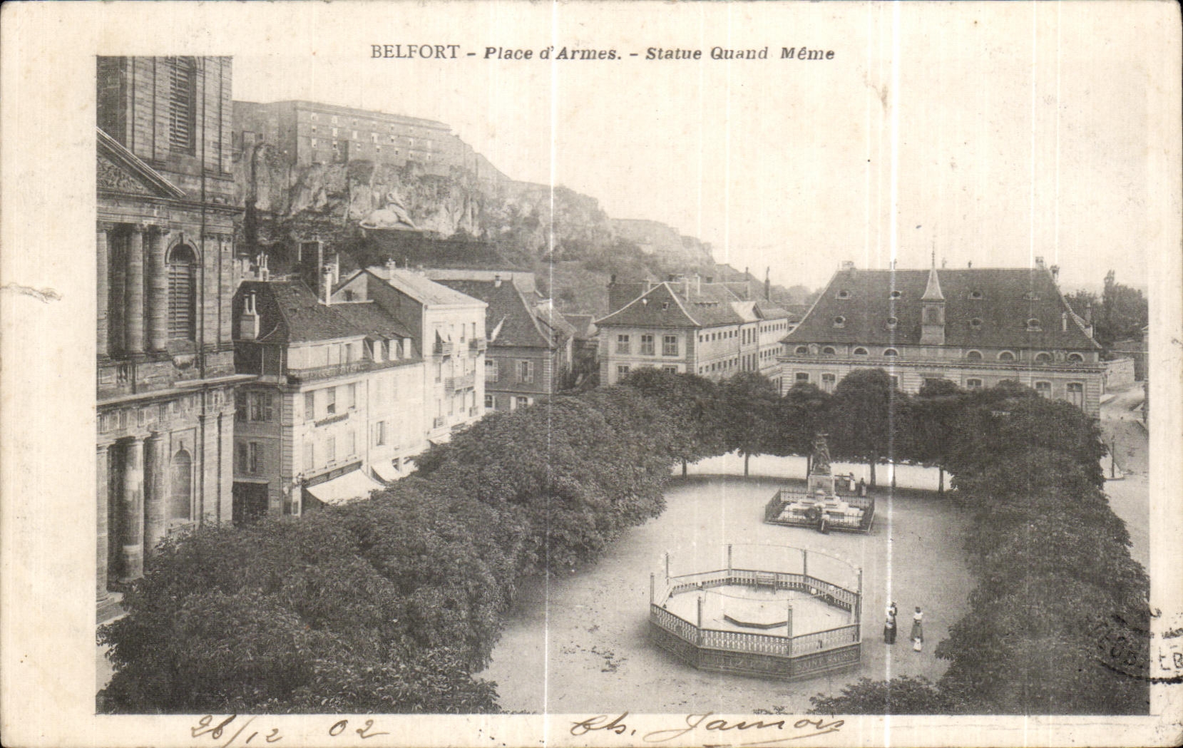 CPA Belfort Places QArmes Statue Nevertheless