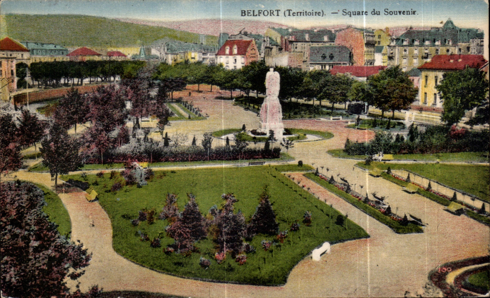 CPA Belfort (Territory) Public garden of the Souvenir