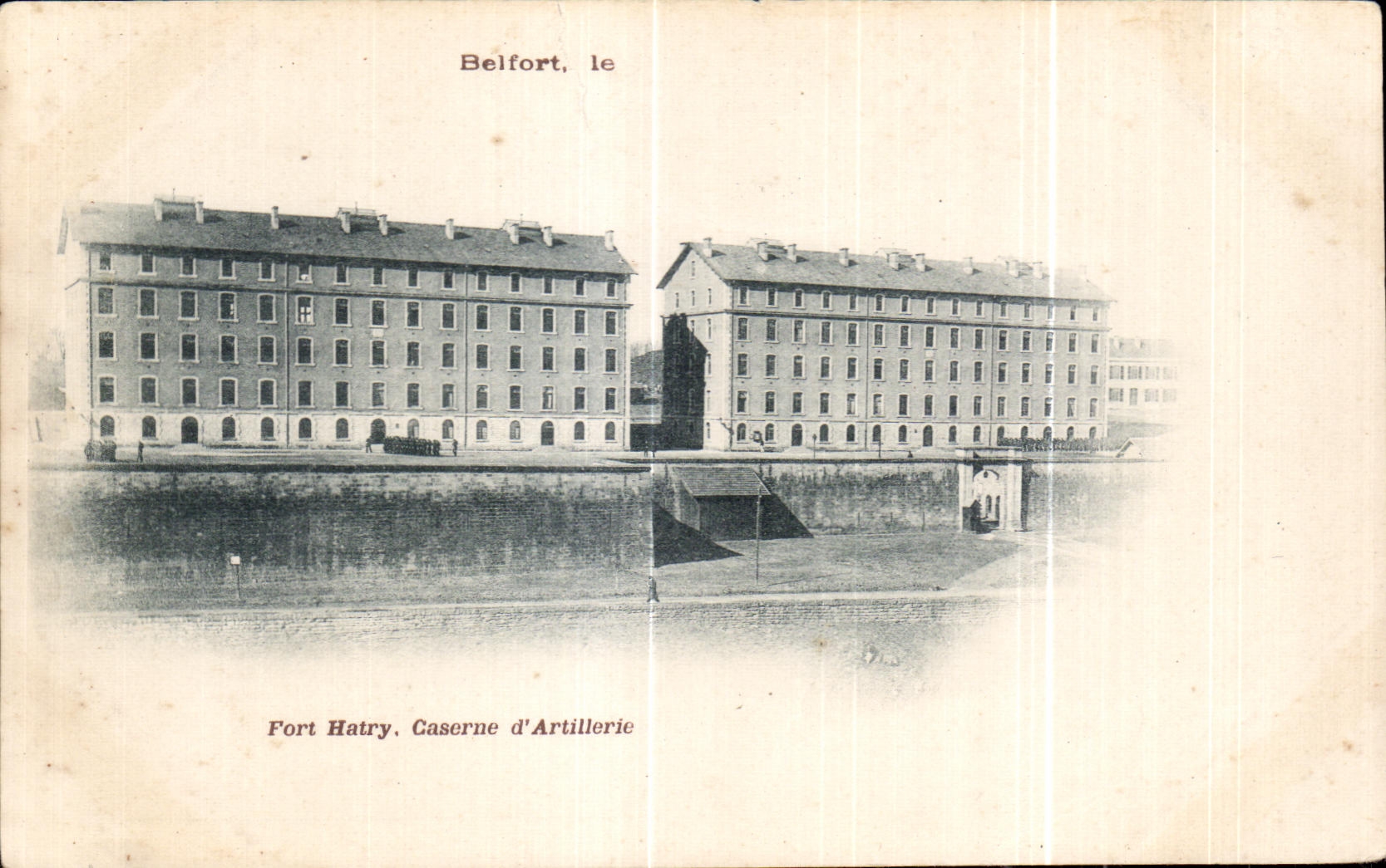 CPA Belfort Fort Hatry Barracks Militaria Artillery