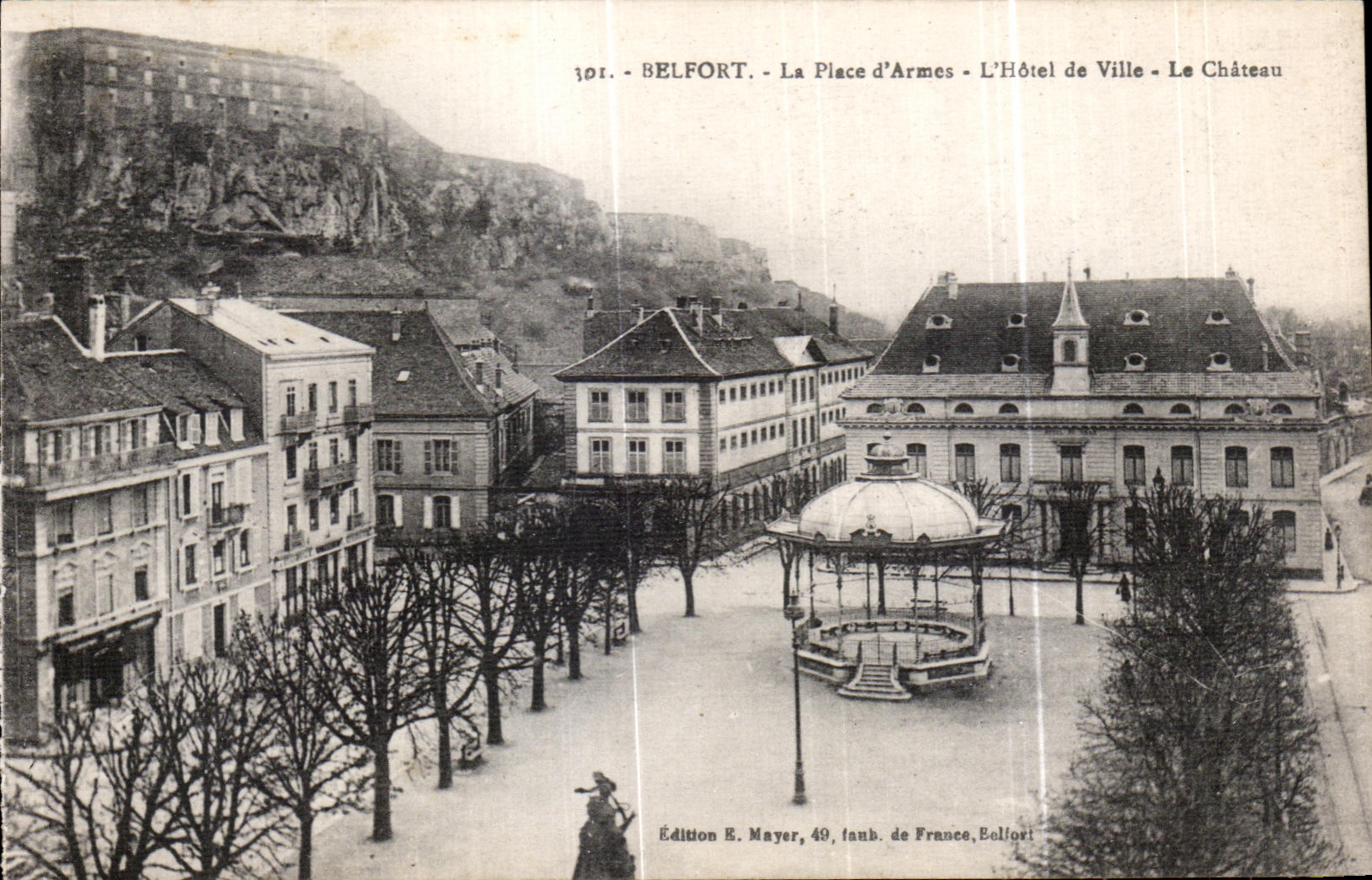 CPA Belfort the Place Weapons Hotel of Ville Le Castle