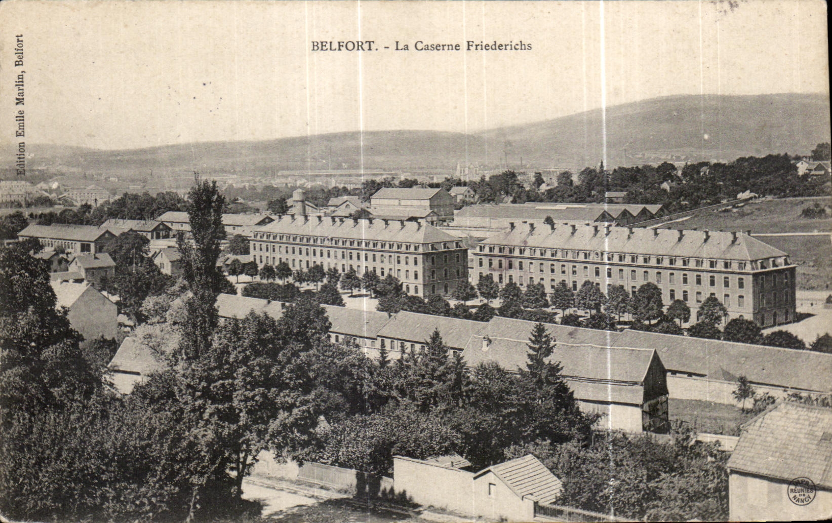 CPA Belfort the Barracks Friederichs Militaria