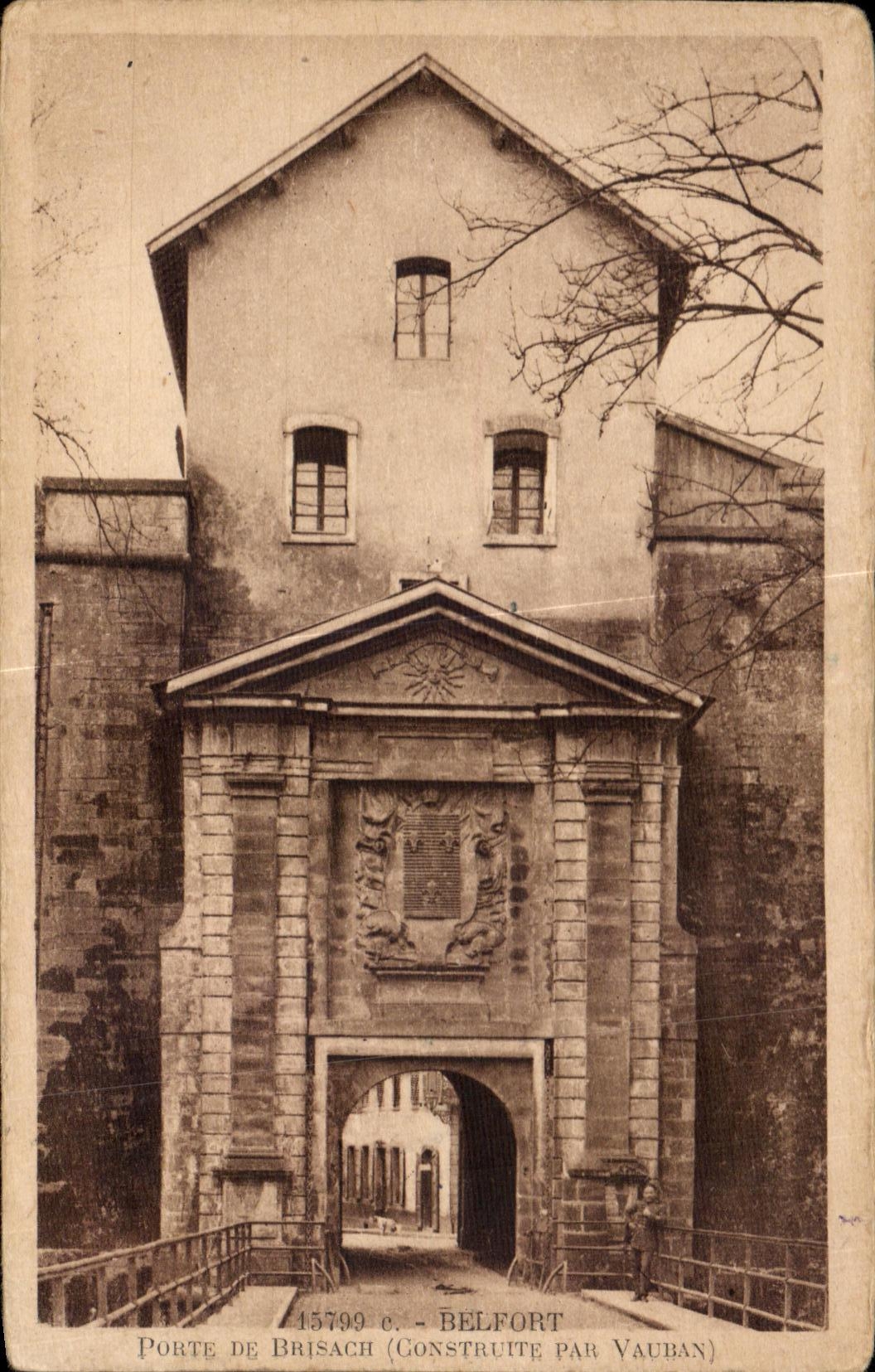 CPA Belfort Gate De Brisach (Built Vauban Feeds)