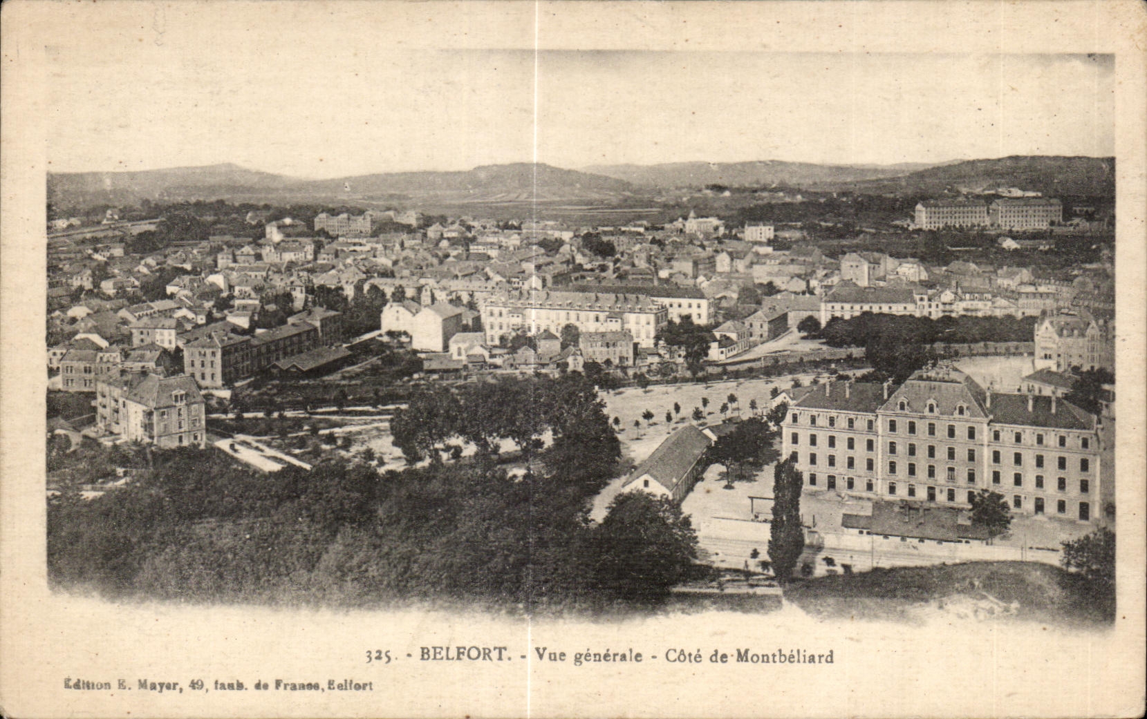 CPA Belfort View Dimension of Montbeliard