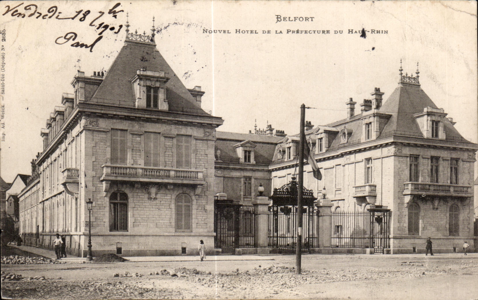 CPA Belfort New Hotel Of the Prefecture Of the High Rhine