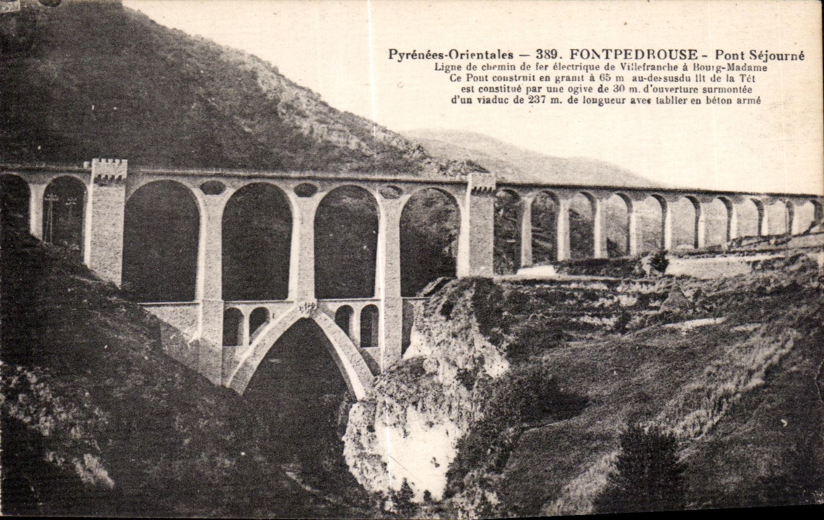 CPA the Pyrenees Orientales Fontpedrouse Pont Remains