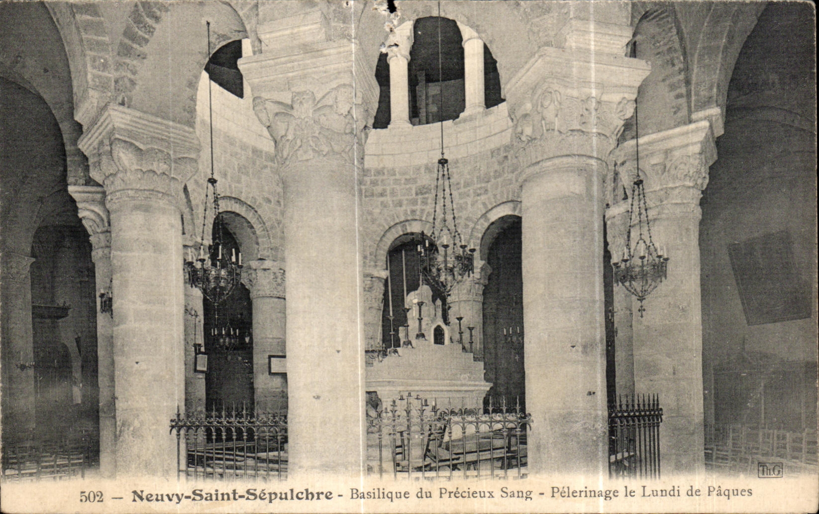CPA Neuvy Saint Sepulchre Basilica of Invaluable Blood Pilgrimage the Easter Monday