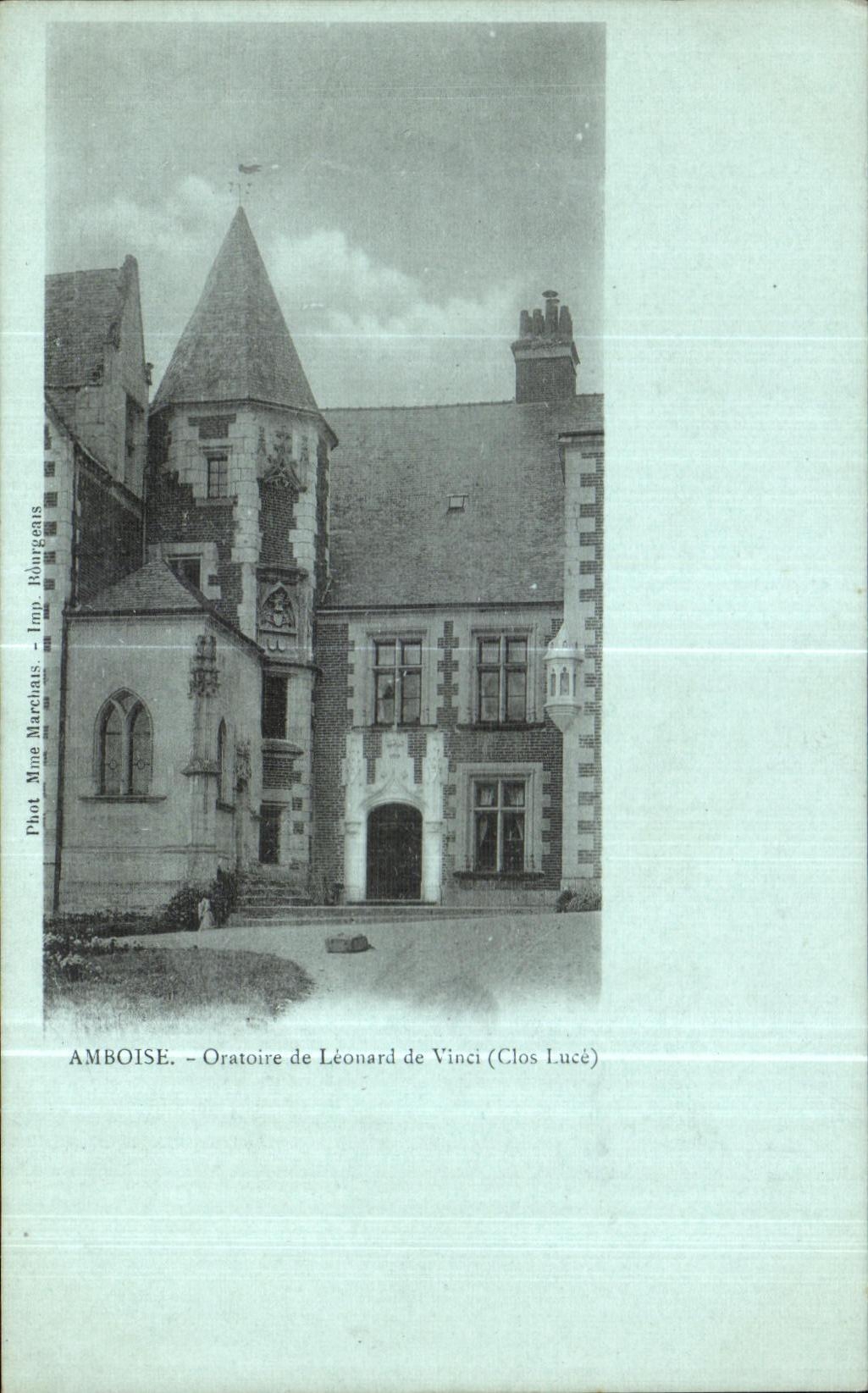 CPA Amboise oratoria de Leonard de Vinci