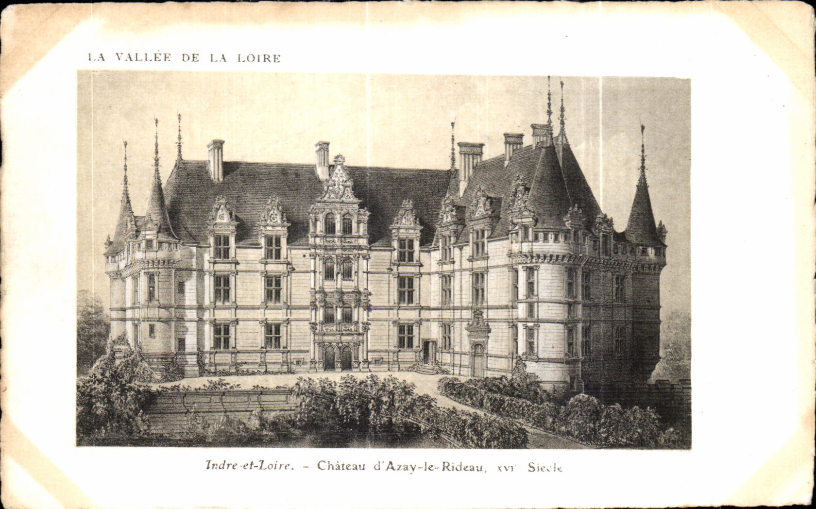 CPA Indre y el Loire Azay se escudan la cortina