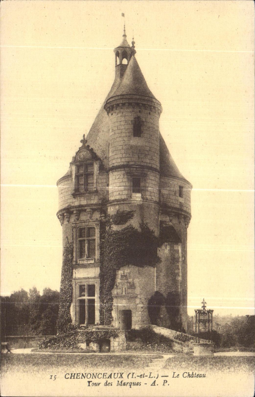 CPA Chenonceaux Le Castle Turn de las marcas