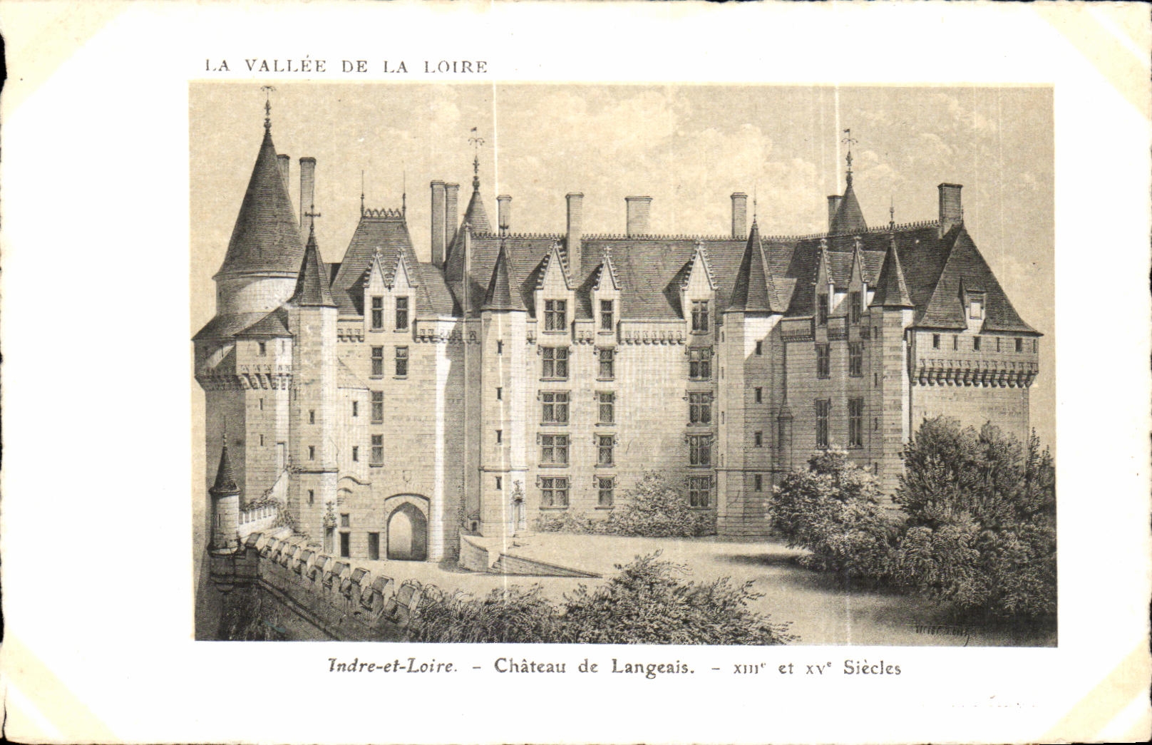 CPA Indree y el castillo de Loire de Langeais