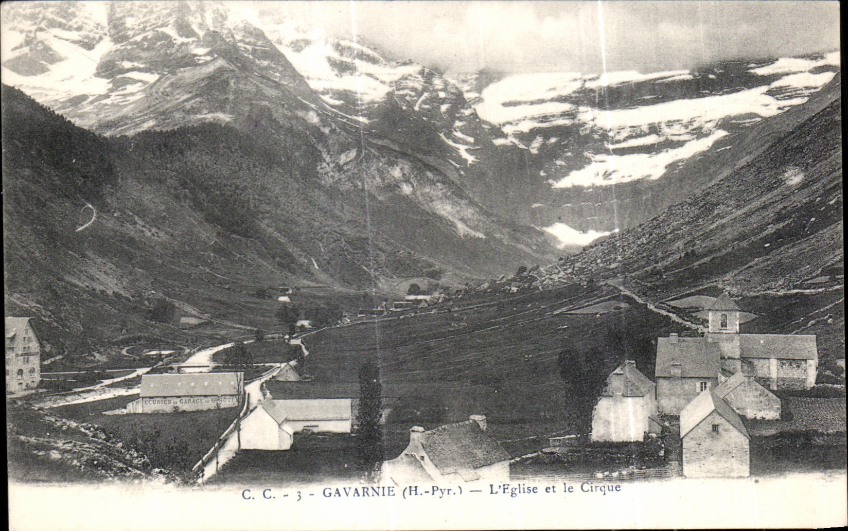 CPA Gavarnie Church and the Circus