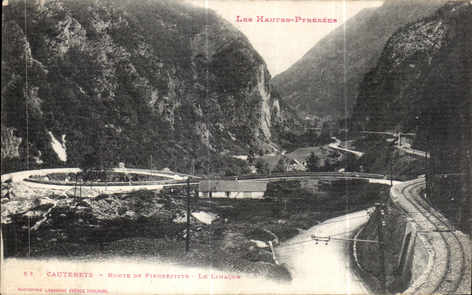 CPA the High Pyrenees Road of Pierrefitte Le snail