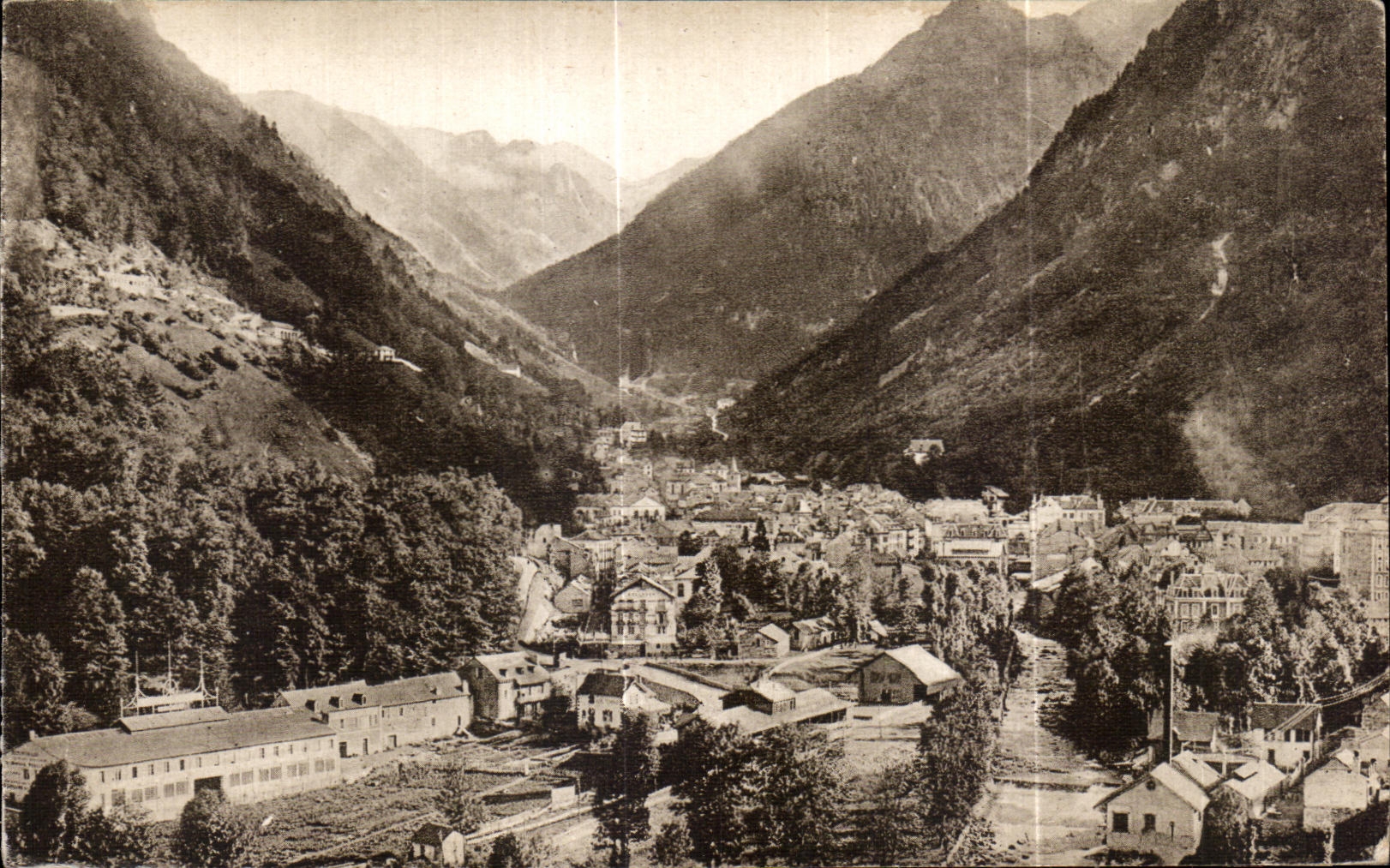 CPA Cauterets View On City And Valley of Lutour