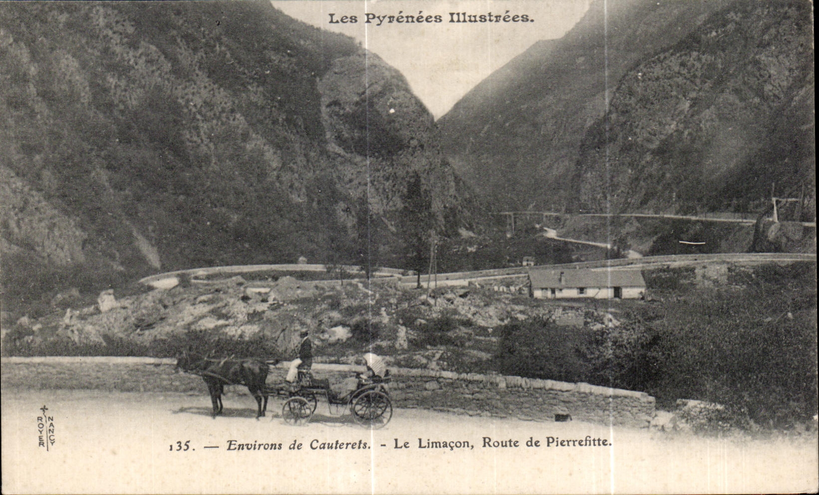 CPA the Pyrenees IIIustrees Surroundings of Cauterets Le snail Road of Pierrefitte