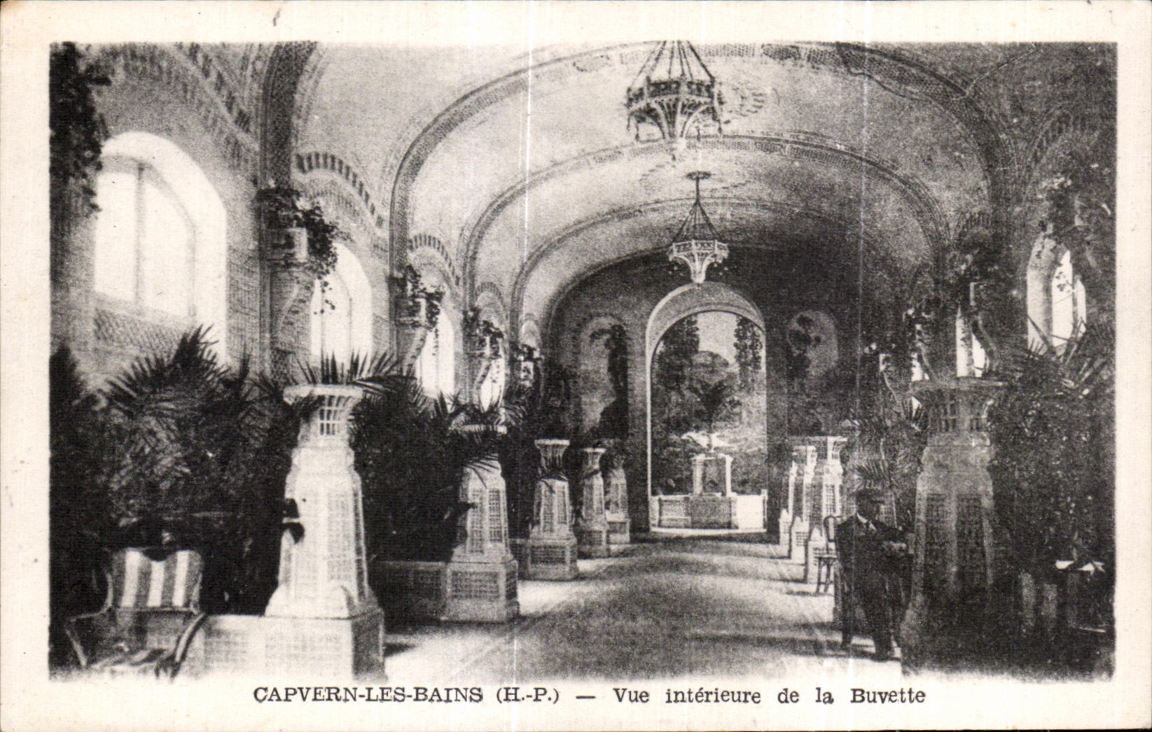 CPA Capvern Les Bains Seen Interior of the Refreshment bar