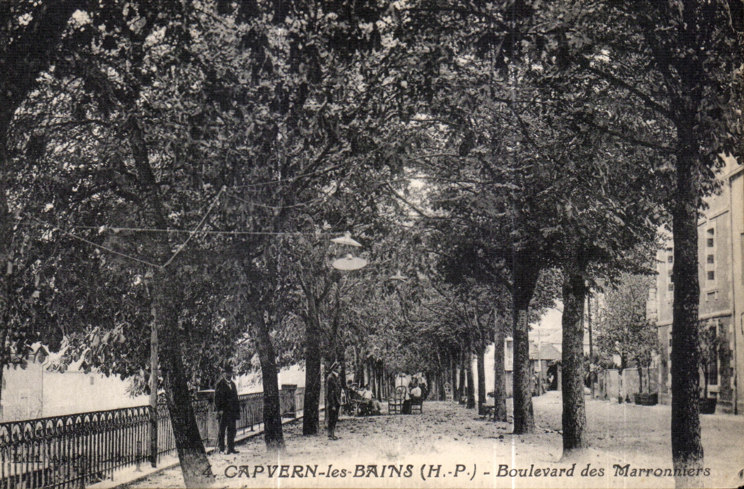 CPA Capvern the baths Boulevard of the Chestnut trees