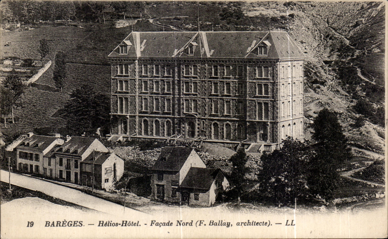 CPA Bareges Photogravure Northern Hotel Frontage
