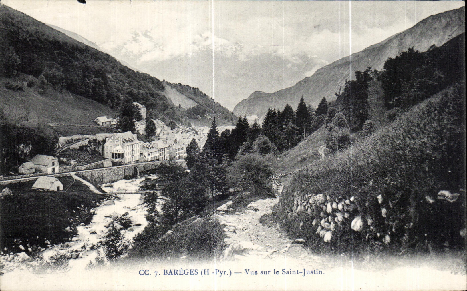 CPA Bareges Seen On Saint the Justin