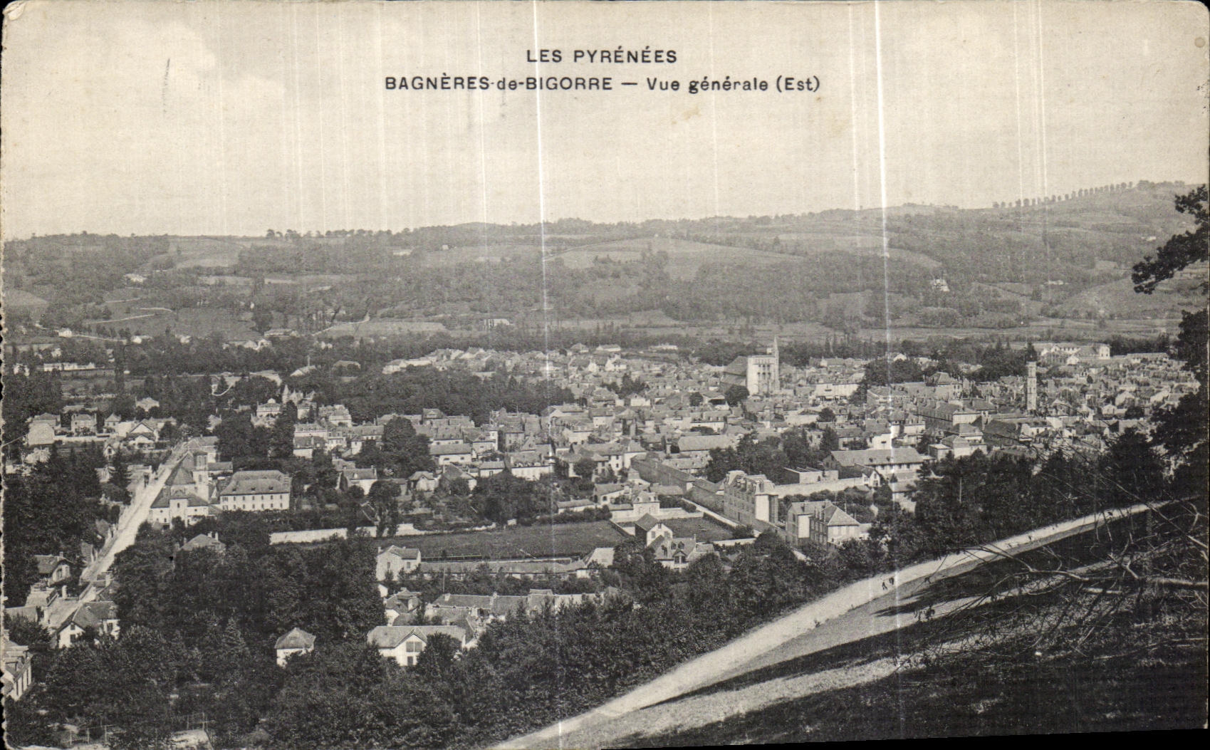 CPA the Pyrenees Bagneres de Bigorre View