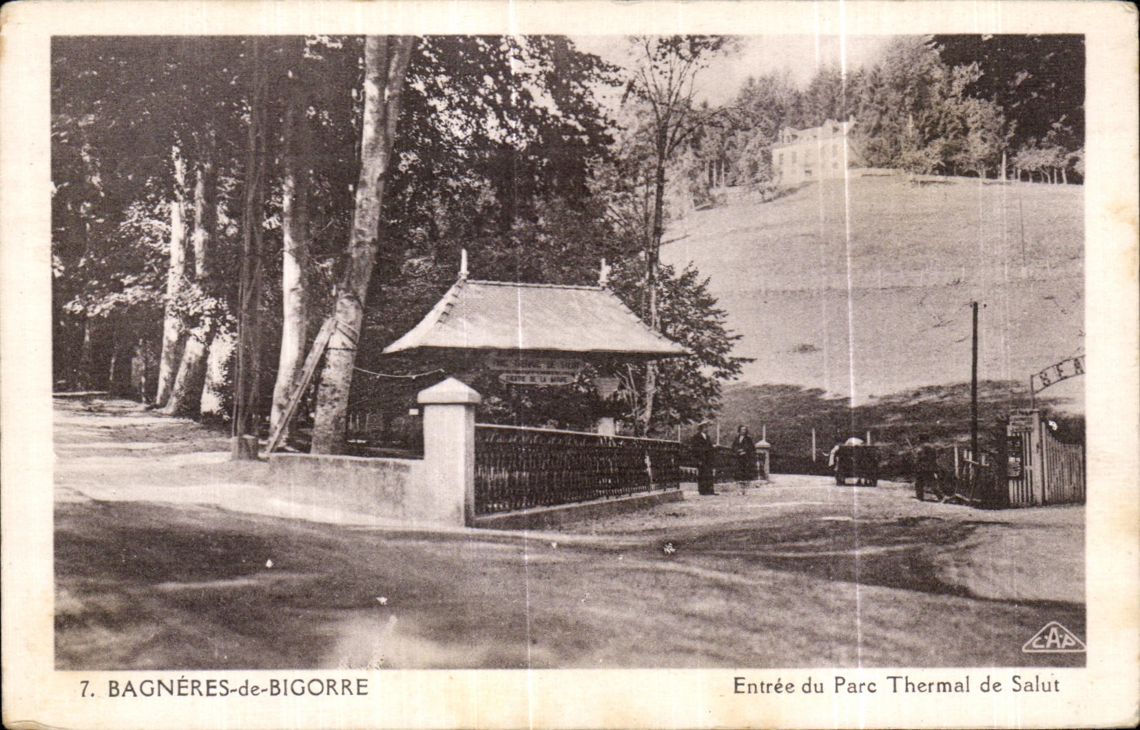 CPA Bagneres De Bigorre Entrance of the Thermal Park of Hello