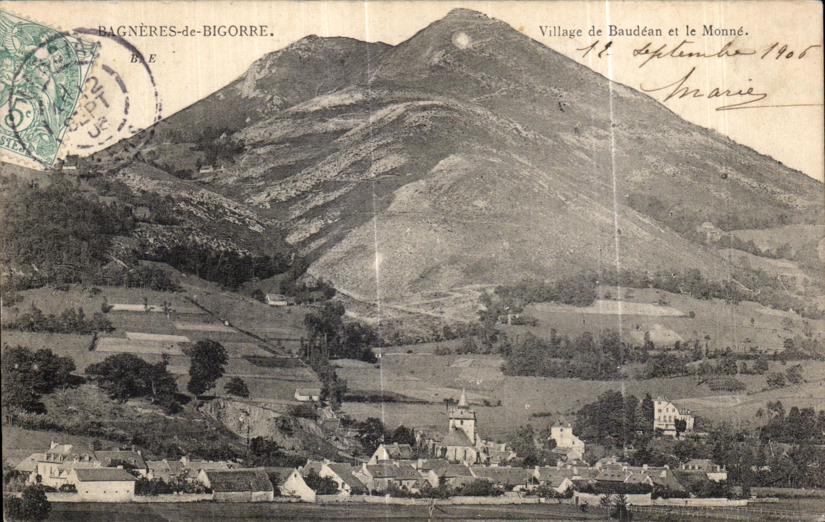 CPA Bagneres de Bigorre Village of Baudean and Monne
