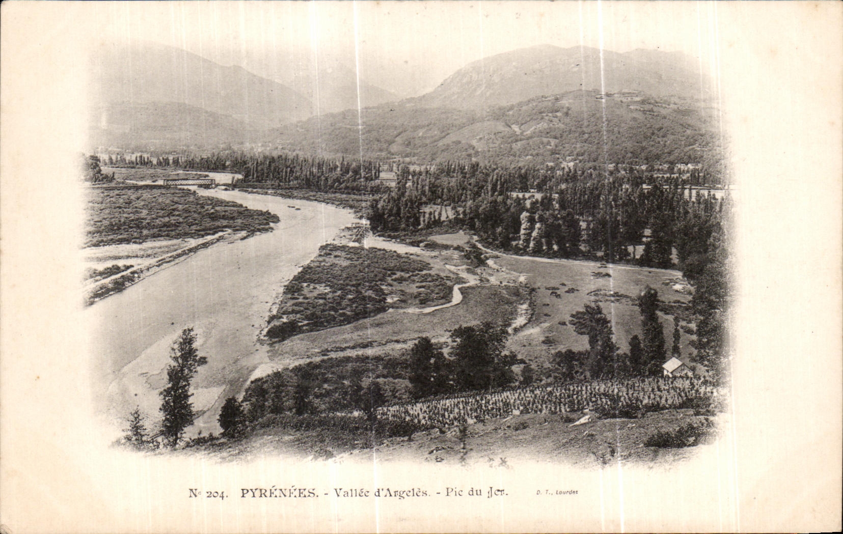 CPA el pico de Argeles del valle de Pyrenees de Jer