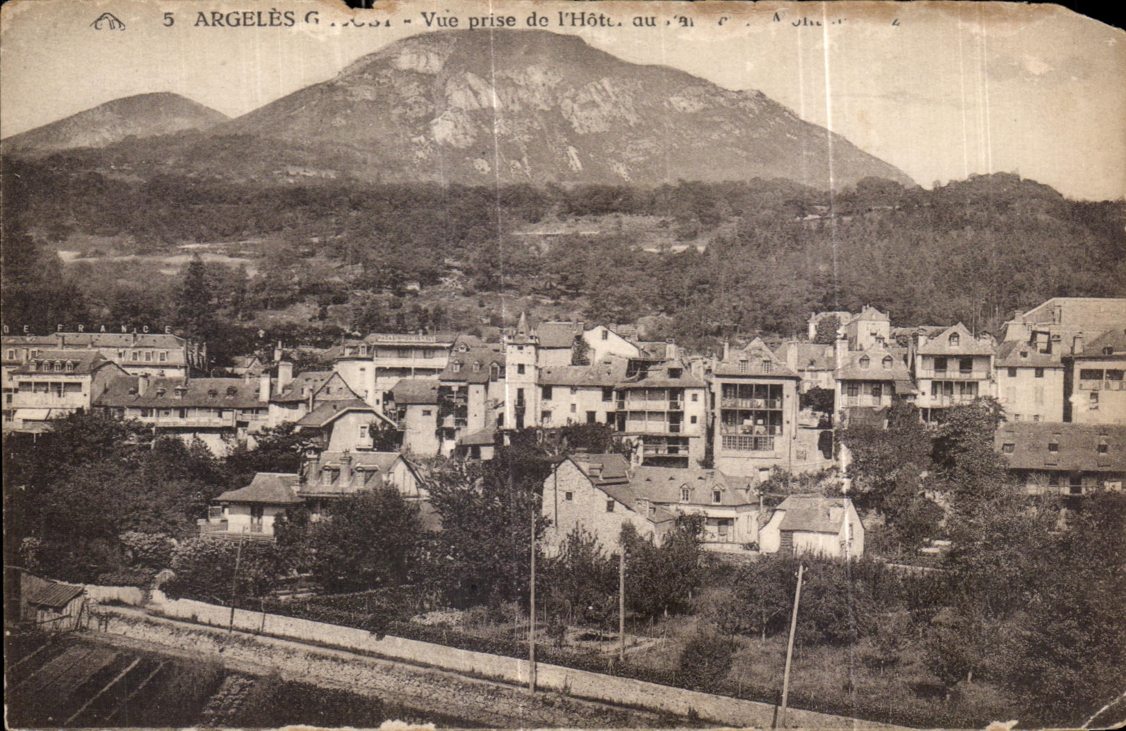 CPA Argeles Gazost visto de hotel