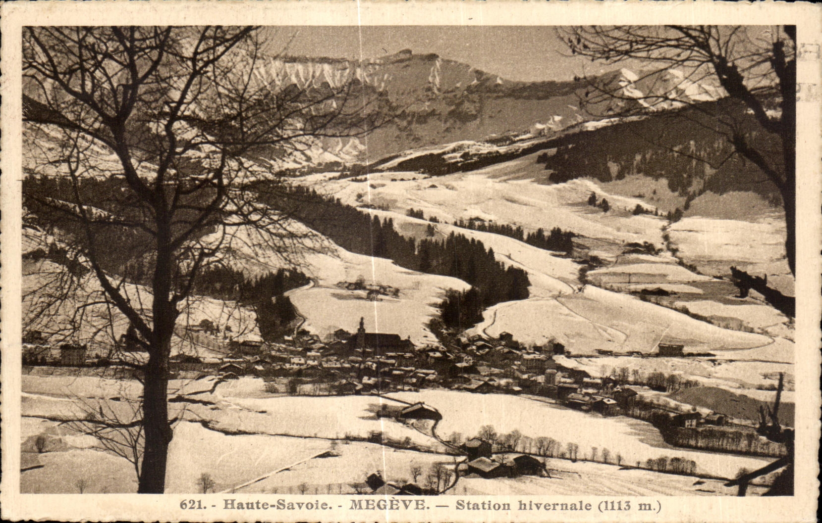 CPA High Savoy Megeve Winter Station
