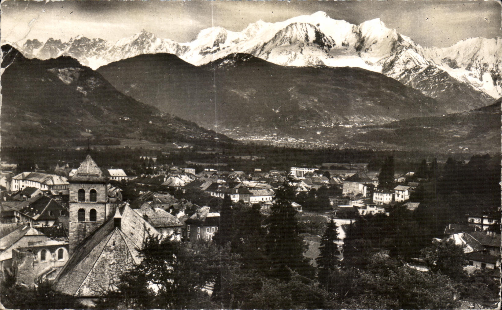 CPA Sallanches View And Mountain of the Mount Blanc