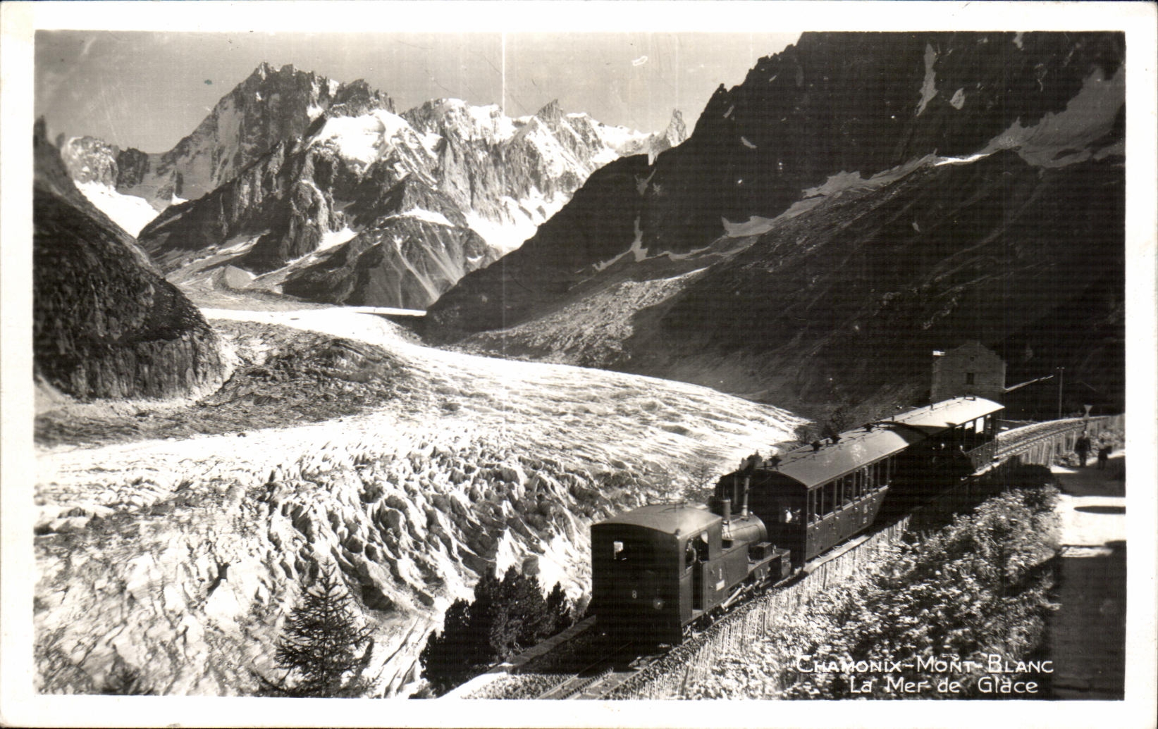 CPA Chamonix Mont Blanc Train sea of ice