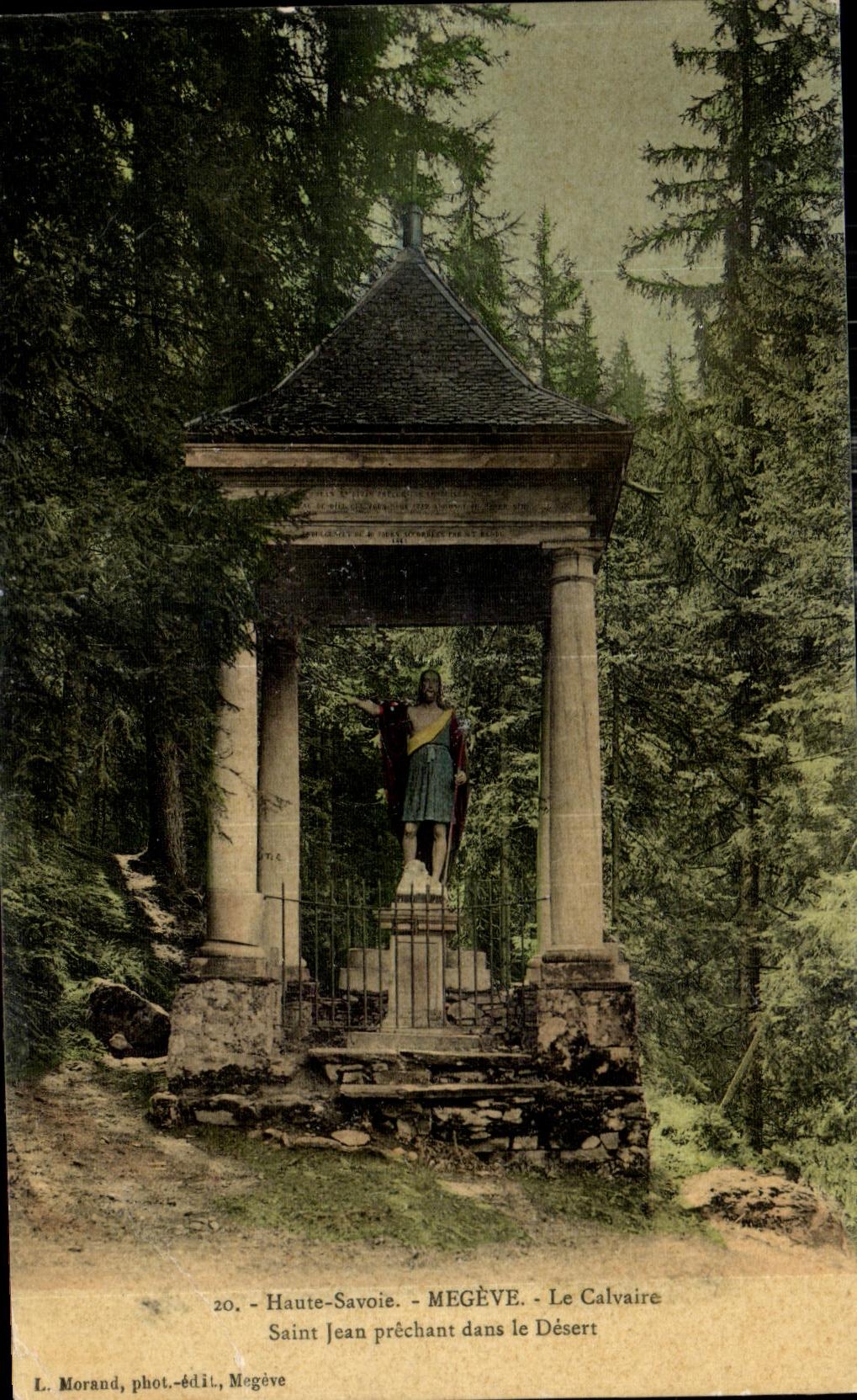 CPA high Savoy Megeve the Martyrdom Saint Jean preaching in Serves