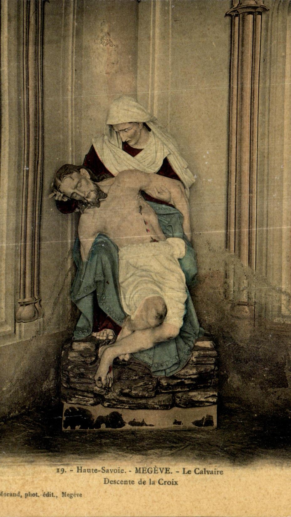 CPA High Savoy Megeve the Martyrdom Deposition