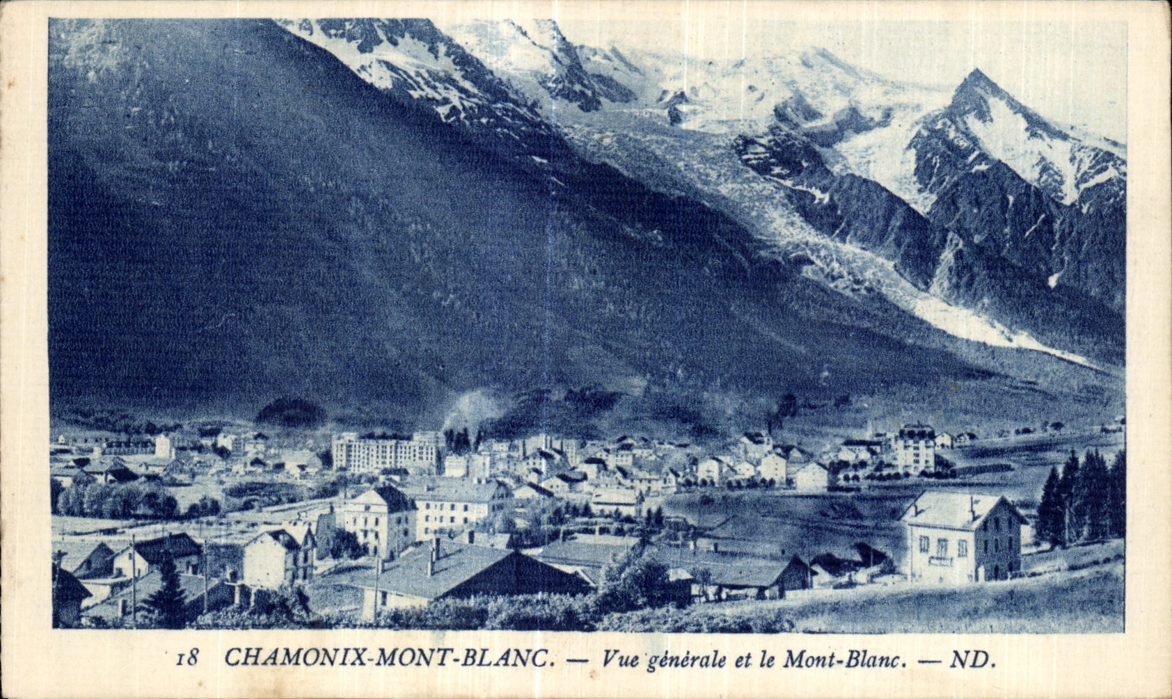 CPA Chamonix Mount Blanc View and Mont Blanc