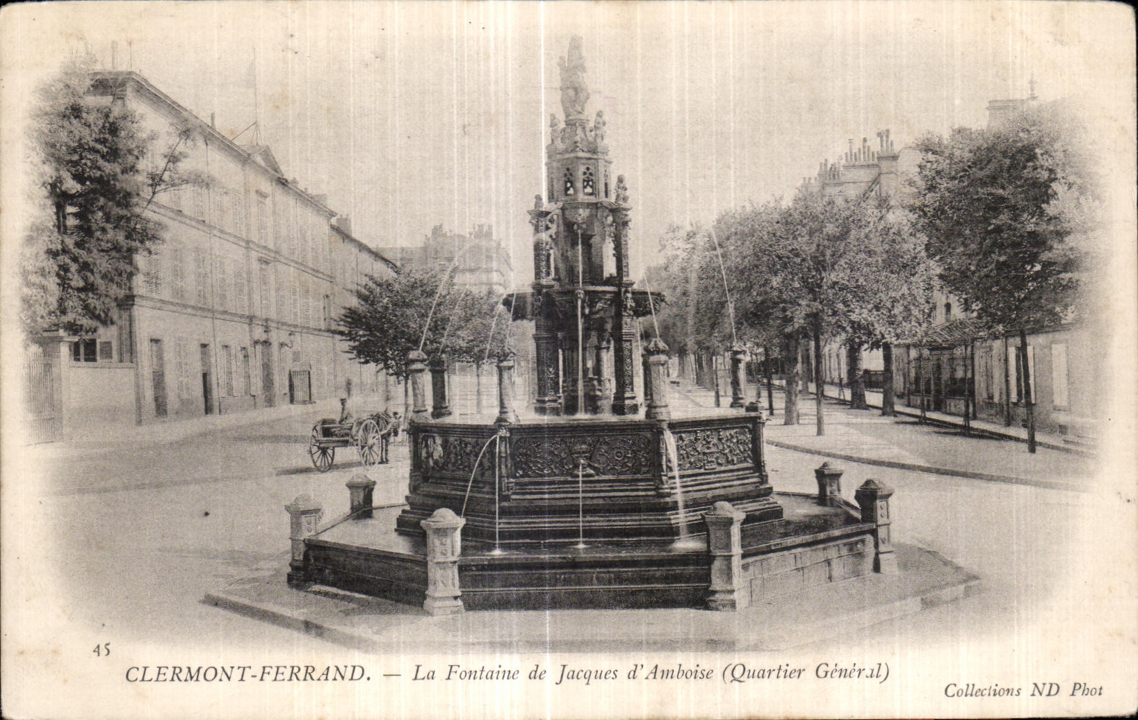 CPA Clermont-Ferrand la fuente de Jacques Amboise